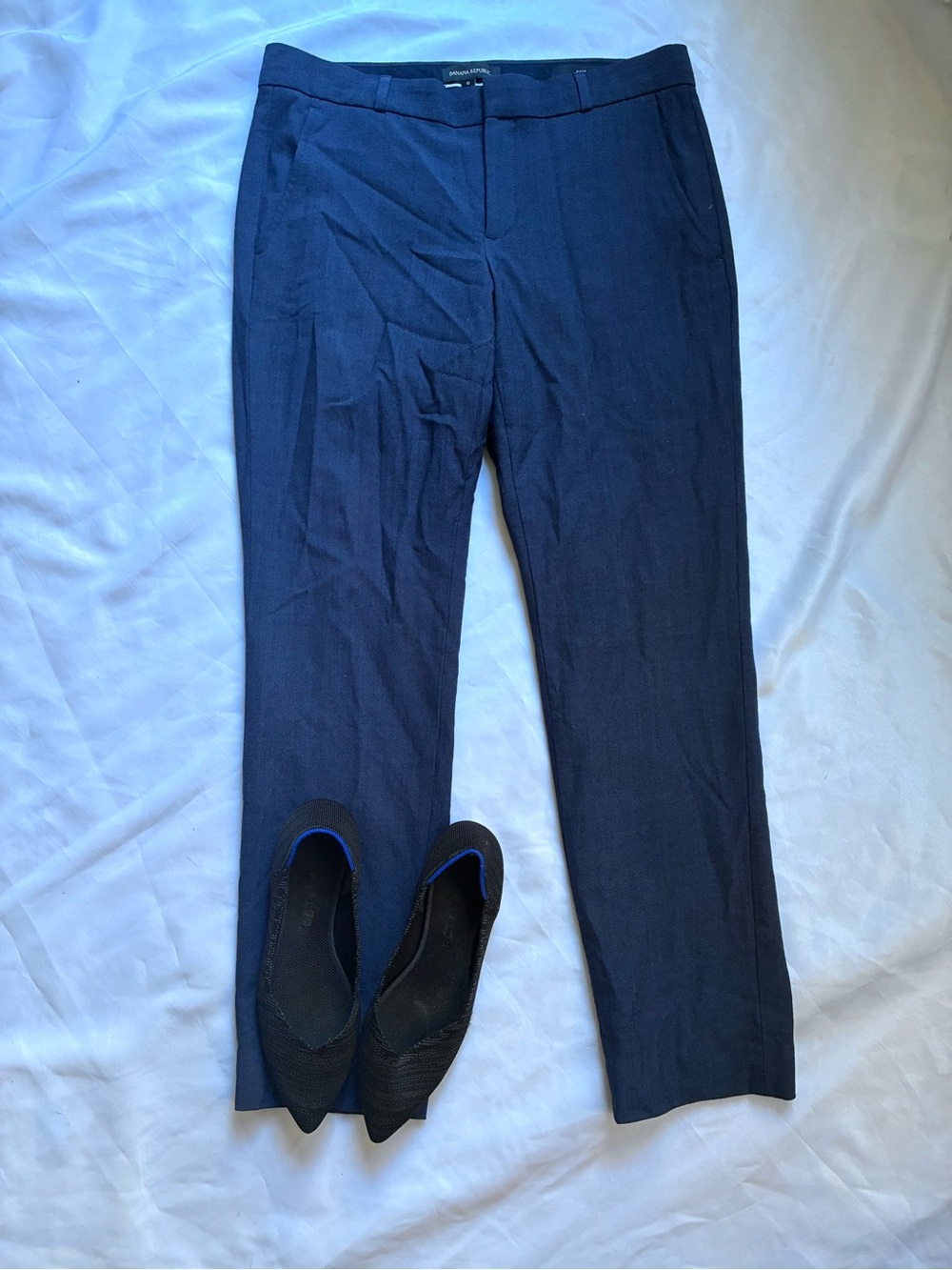 Banana Republic Wool Dark Blue Dress Pants
